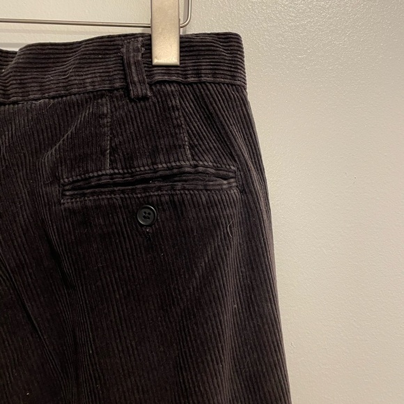 High Waisted Corduroy Pleated Trousers - Picture 5 of 5